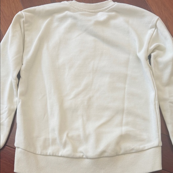 Girls Cream Sweatshirt with Rope Bow Design - Picture 6 of 6